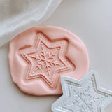 Gingerbread snowflake debosser and cutter