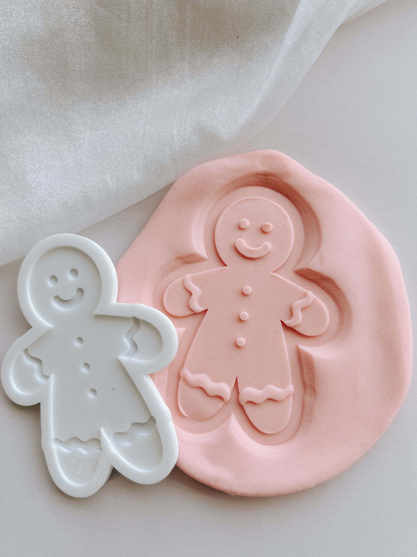 Simple gingerbread man debosser and cutter