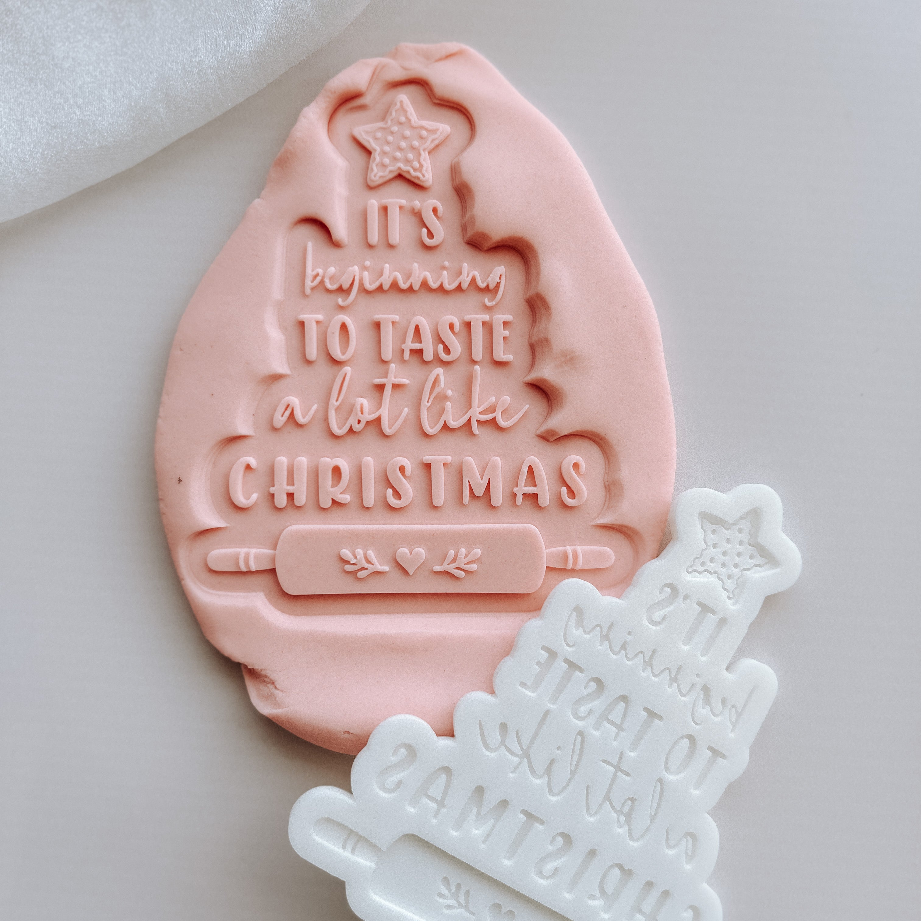 It’s beginning to taste a lot like Christmas debosser and cutter