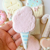 Fairy floss debosser and cutter