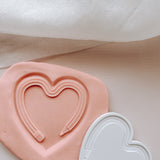 Heart shaped pencil debosser and cutter