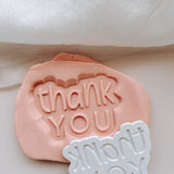 Cute thank you stamp and cutter