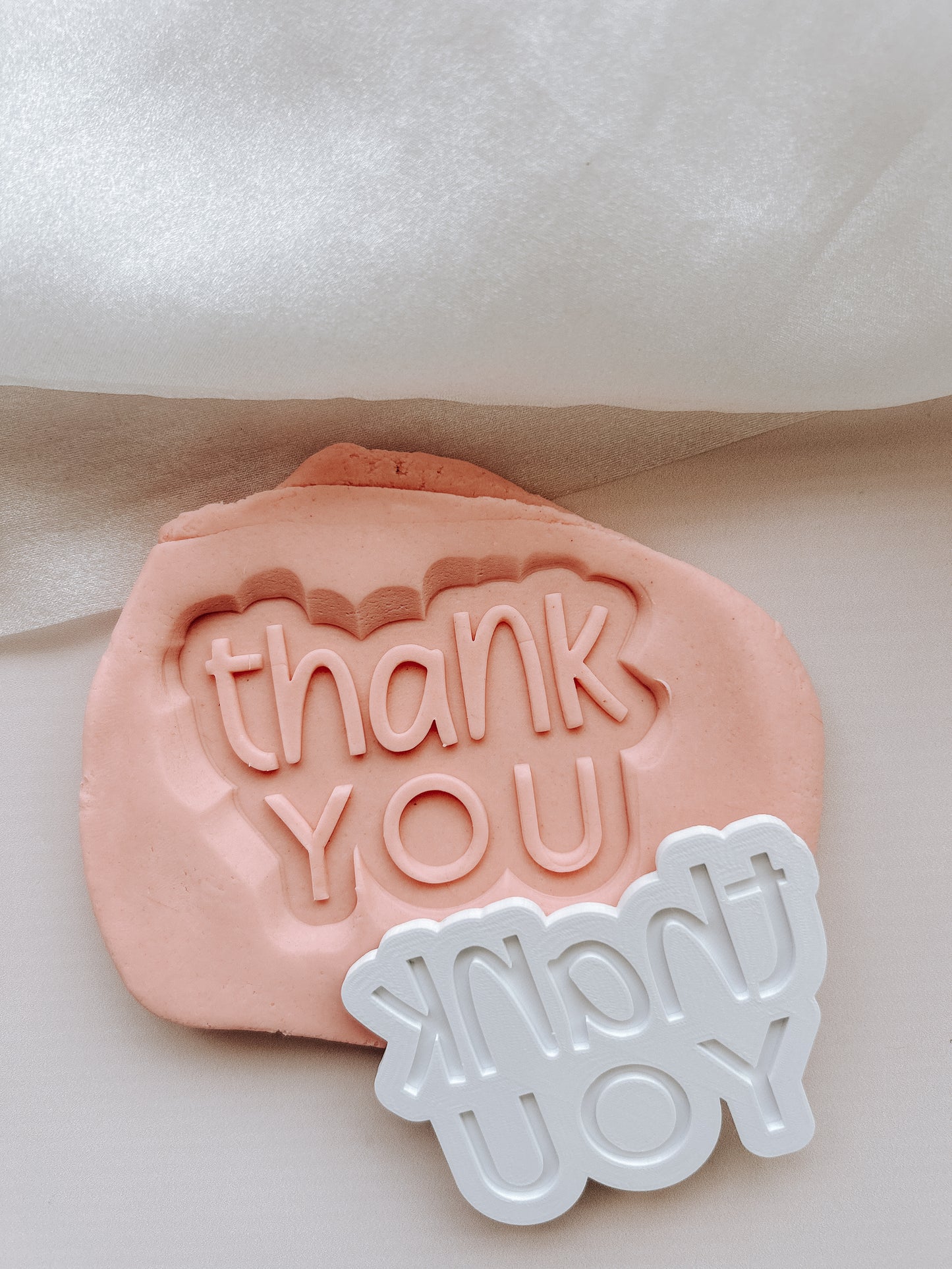 Cute thank you stamp and cutter