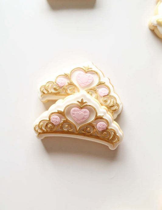 Heart shaped gem crown debosser and cutter