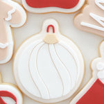 Simple wavy striped bauble stamp and cutter