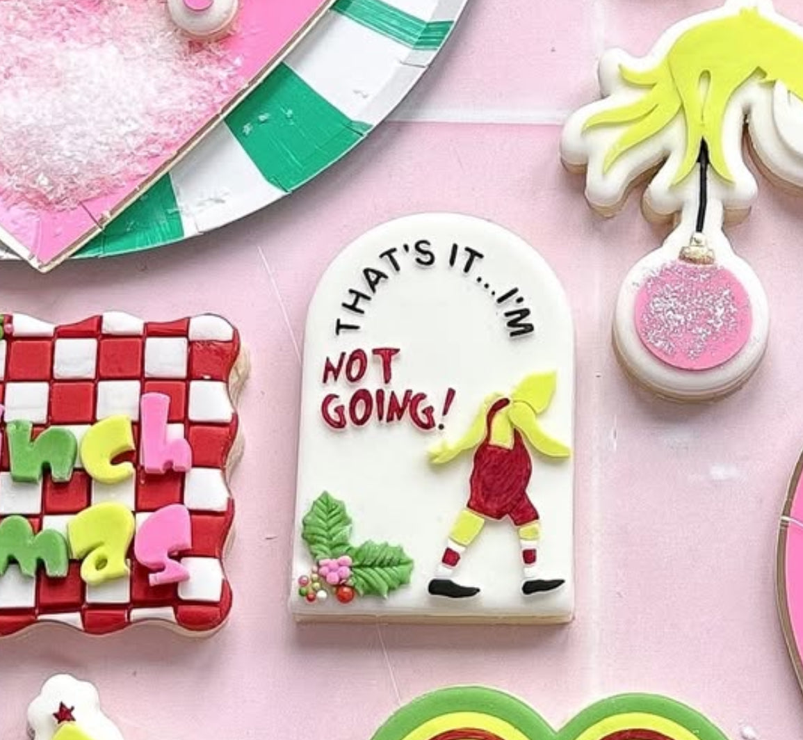 That’s it… I’m not going Grinch Silhouette arch stamp and cutter
