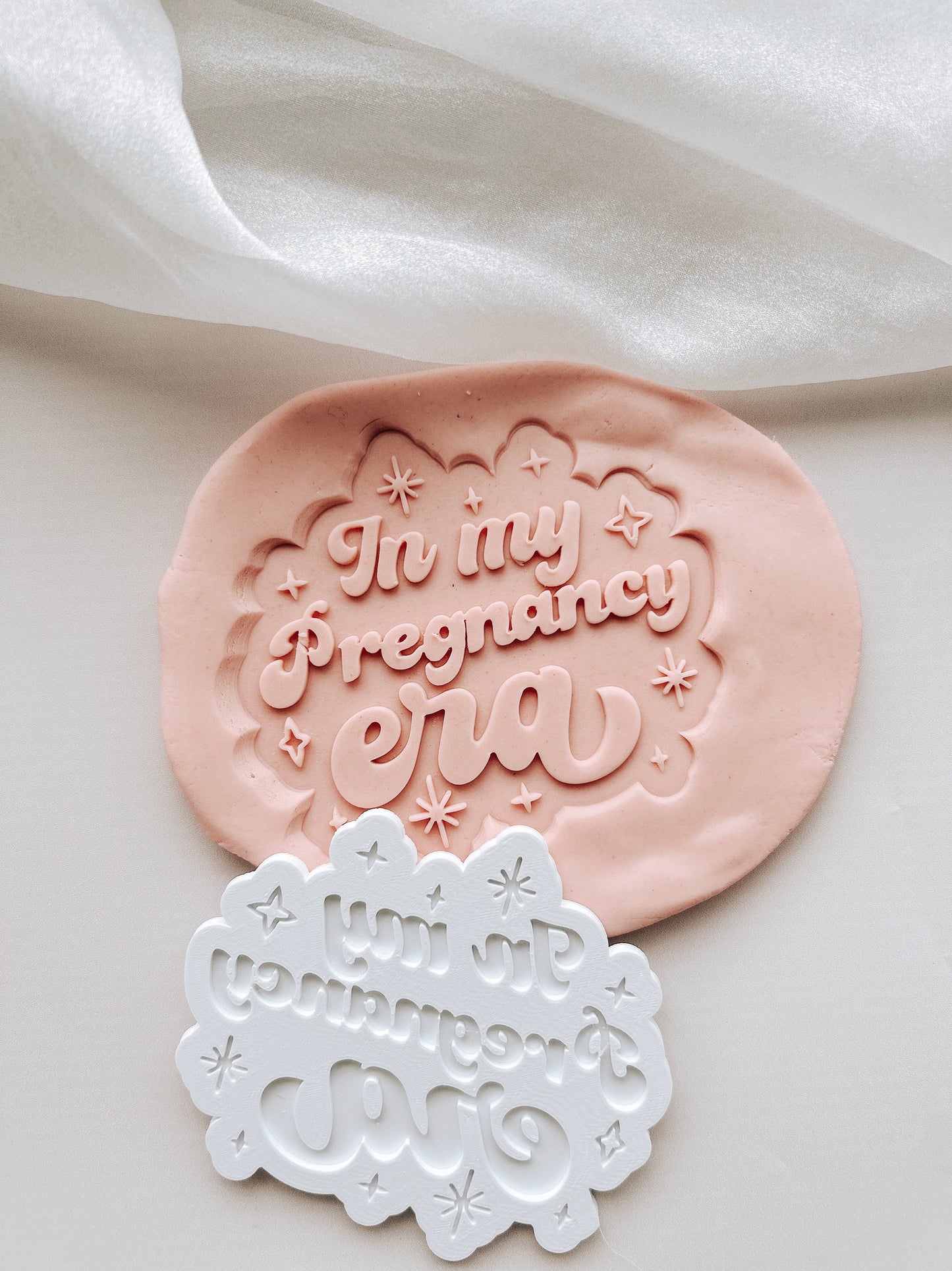 Retro style in my pregnancy era stamp and cutter