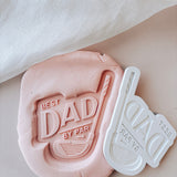 Best dad by par font stamp and cutter