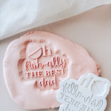 Oh- fish-ally the best dad font stamp and cutter