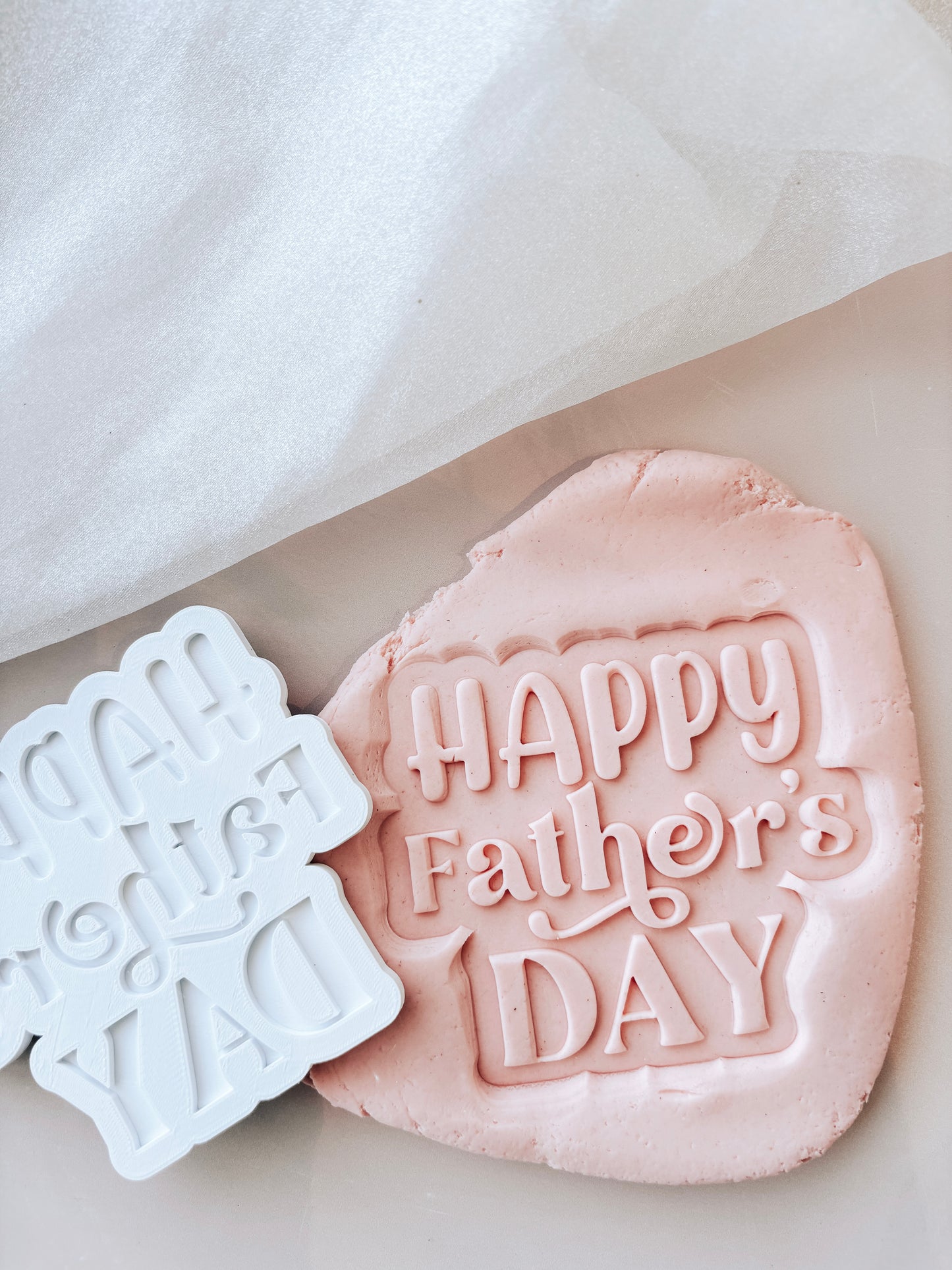 Happy Father’s Day font shaped stamp and cutter