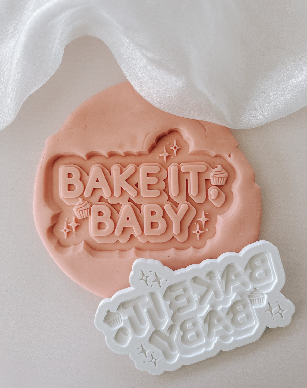 CUSTOM logo cookie stamp