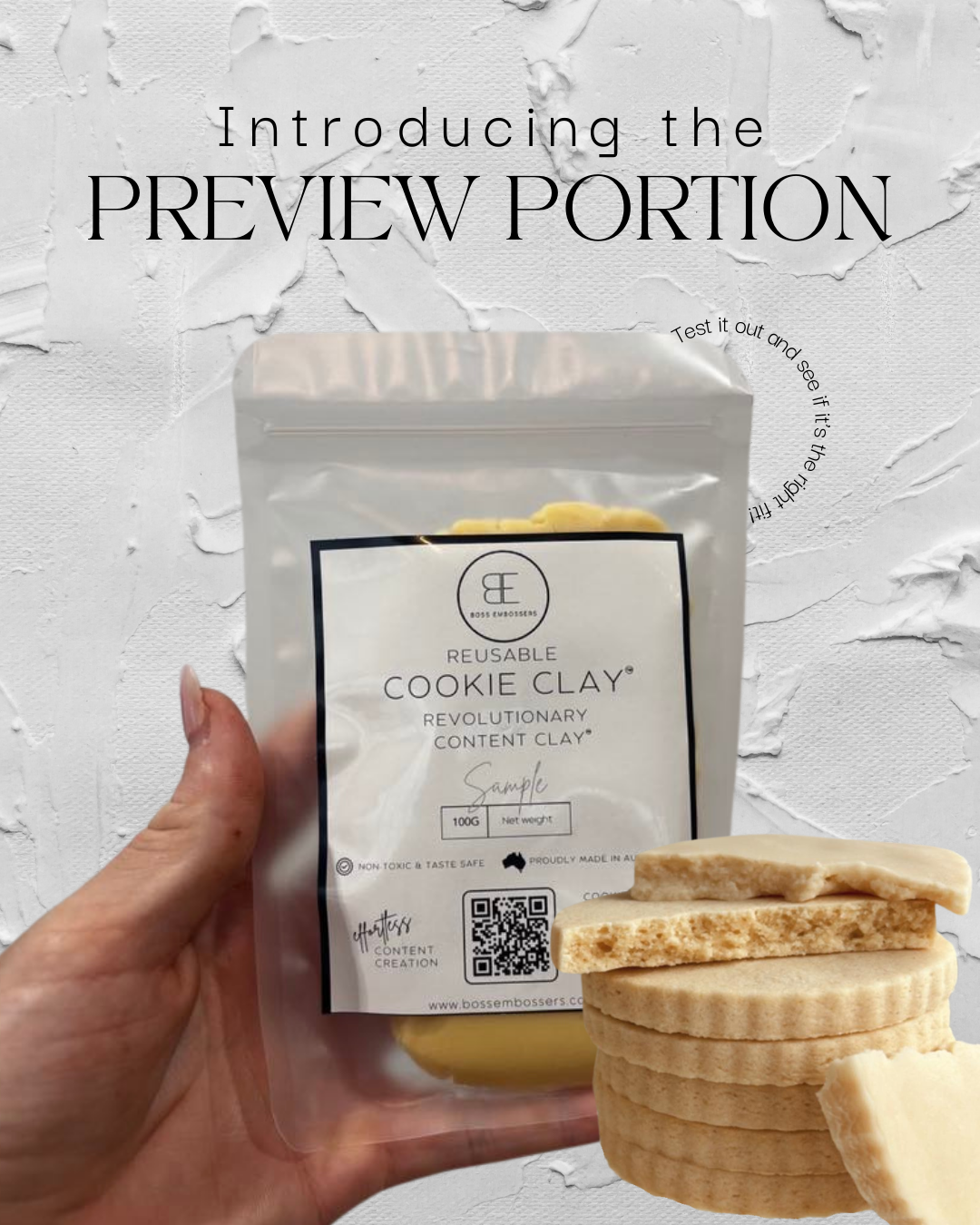 Preview Portion 100g Trial COOKIE CLAY