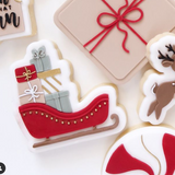 Santa’s sleigh full of presents stamp and cutter