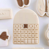 Blank calendar arch set of 8 including 7 embosser phrases