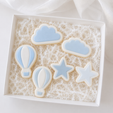 Hot air balloon mini set of 3 stamps and cutters
