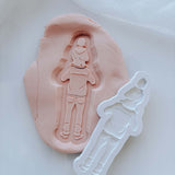 Father with Child on Shoulders Debosser Stamp and Cutter