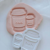 Take-Away Coffee Cups - Dad & Mini Debosser Stamp and Cutter