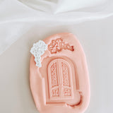 Greek style door with space for embellishments debosser and cutter