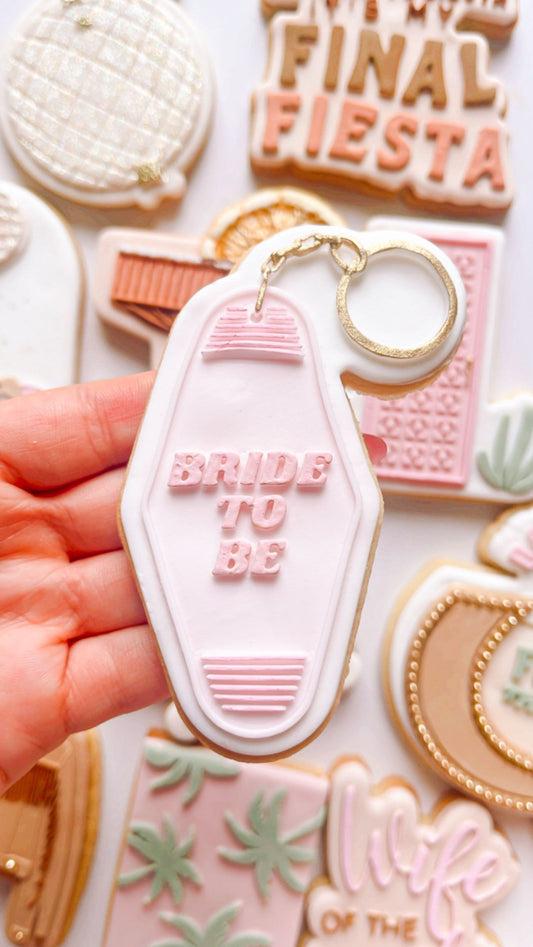 Bride to be key ring debosser and cutter