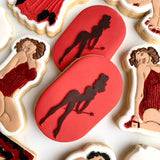 Moulin Rouge Silhouette set of 3 debossers