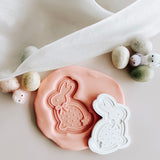 Easter bunny cookie stamp and cutter