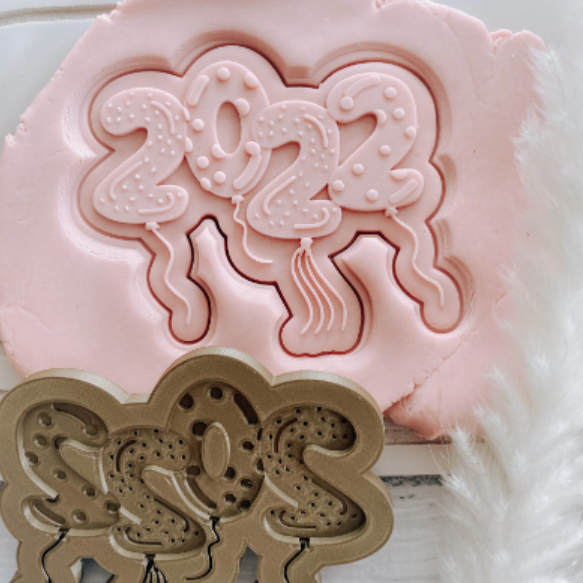 2022 Balloon Cookie stamp and cutter