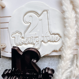 Twenty One Cookie Stamp and cutter