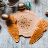 24 Carrot Gold Set of two stamps and cutter