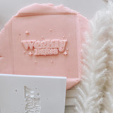 CUSTOM logo cookie stamp
