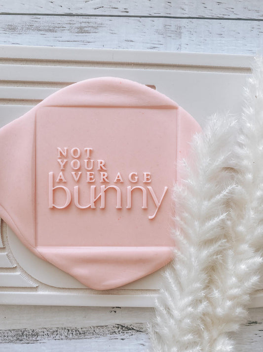 Not your average bunny font debosser single stamp