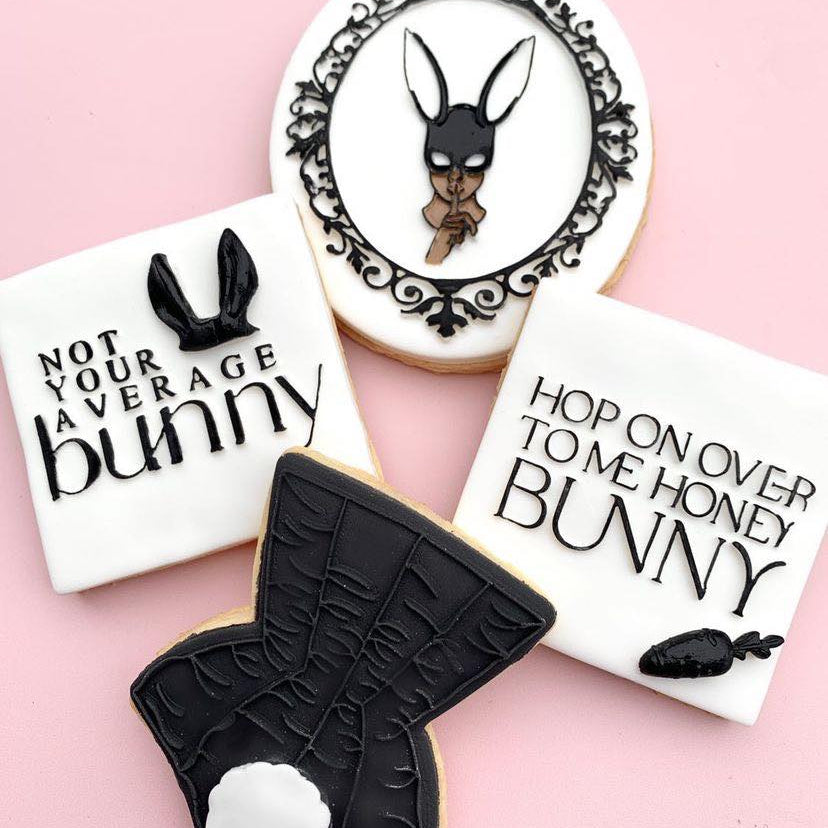 Not your average bunny font debosser single stamp