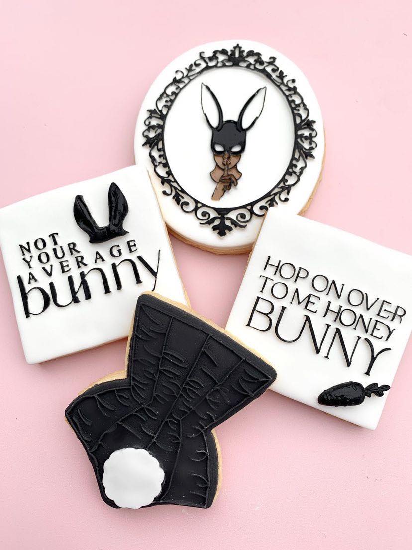 Not your average bunny font debosser single stamp