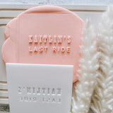 Personalised HENS- ____ Last ride debosser