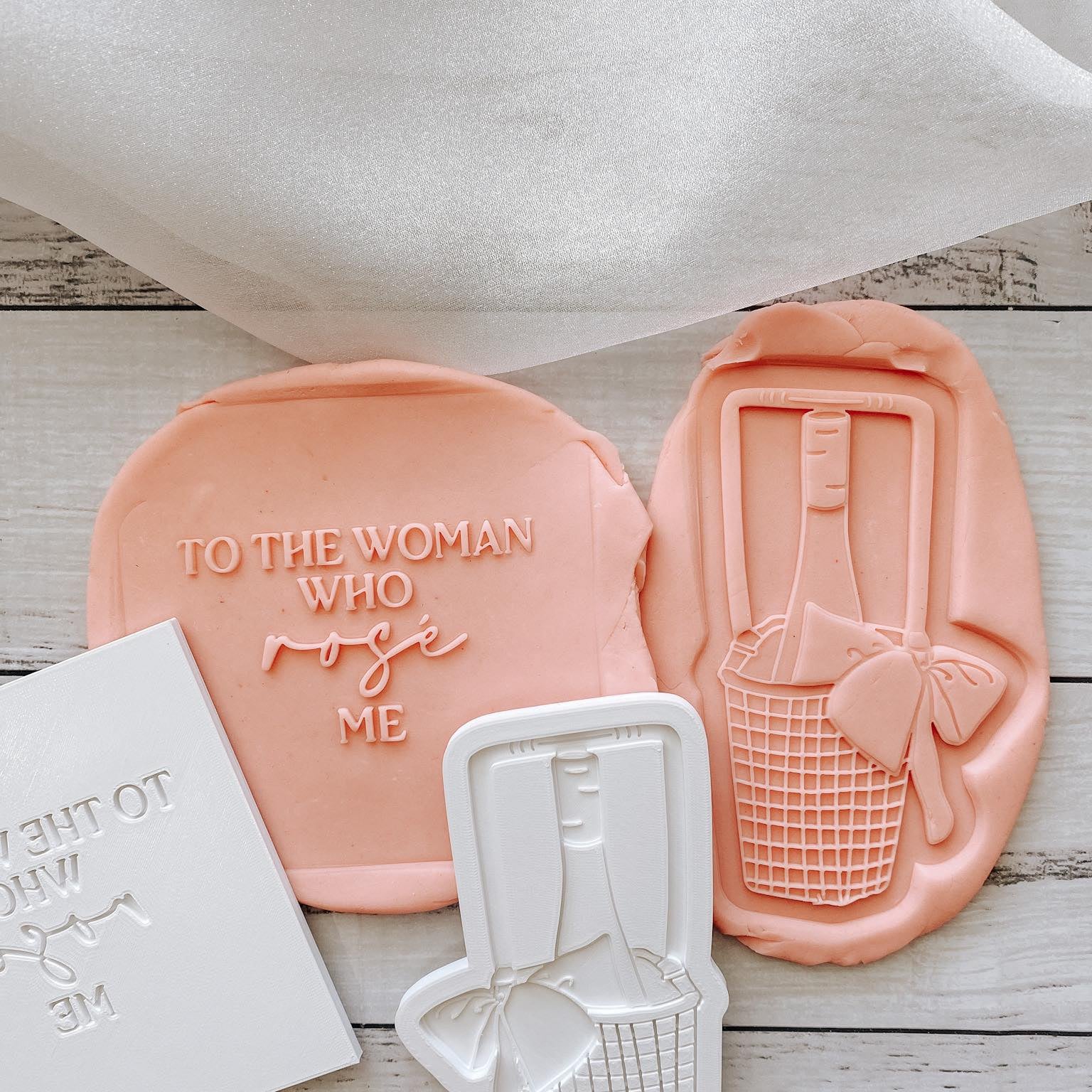 To the woman that ROSE me debosser set of 2