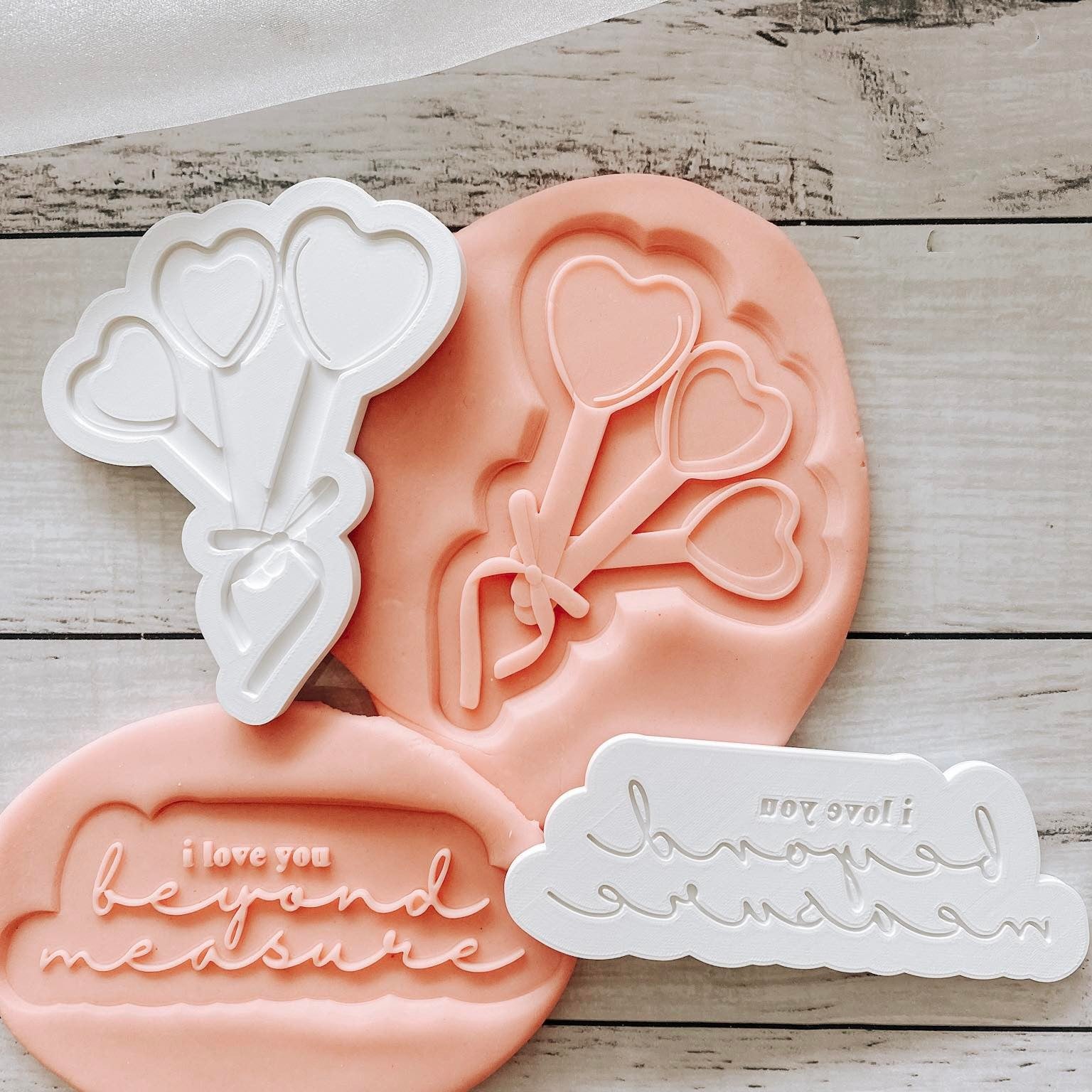 I love you beyond measure set of 2 debossers and cutters