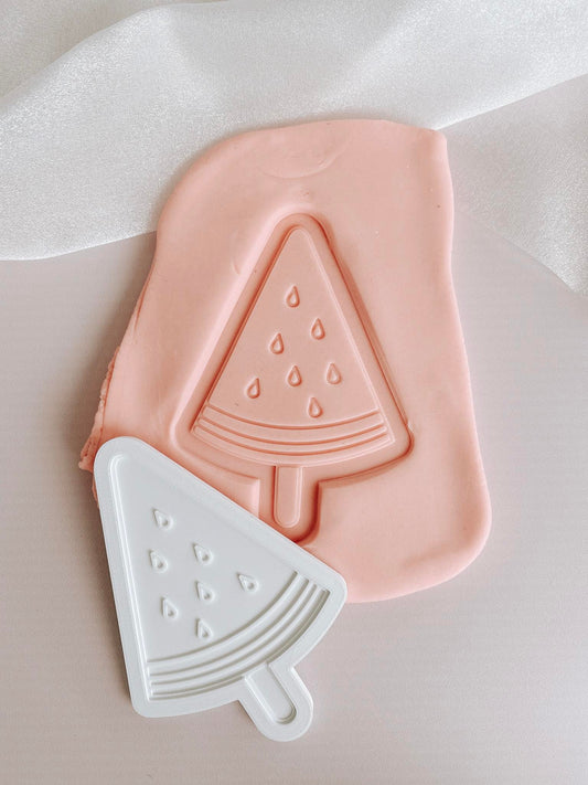Watermelon slice icy pole stamp and cutter