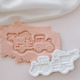 Boho tractor with animals debosser and cutter