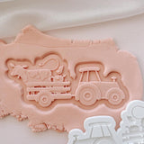 Boho tractor with animals debosser and cutter