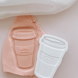 Nurse fuel coffee cup debosser and cutter