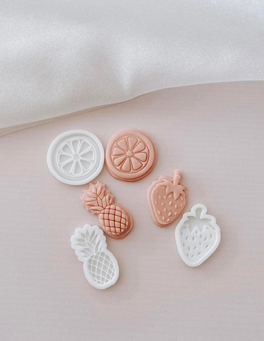 Fruit mini set of 3 stamps and cutters