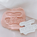 Triceratop my ______ birthday debosser and cutter