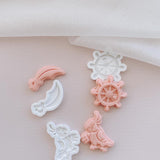 Pirate set of 3 minis stamp and cutter