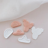 Mexican mini set of 3 stamps and cutters