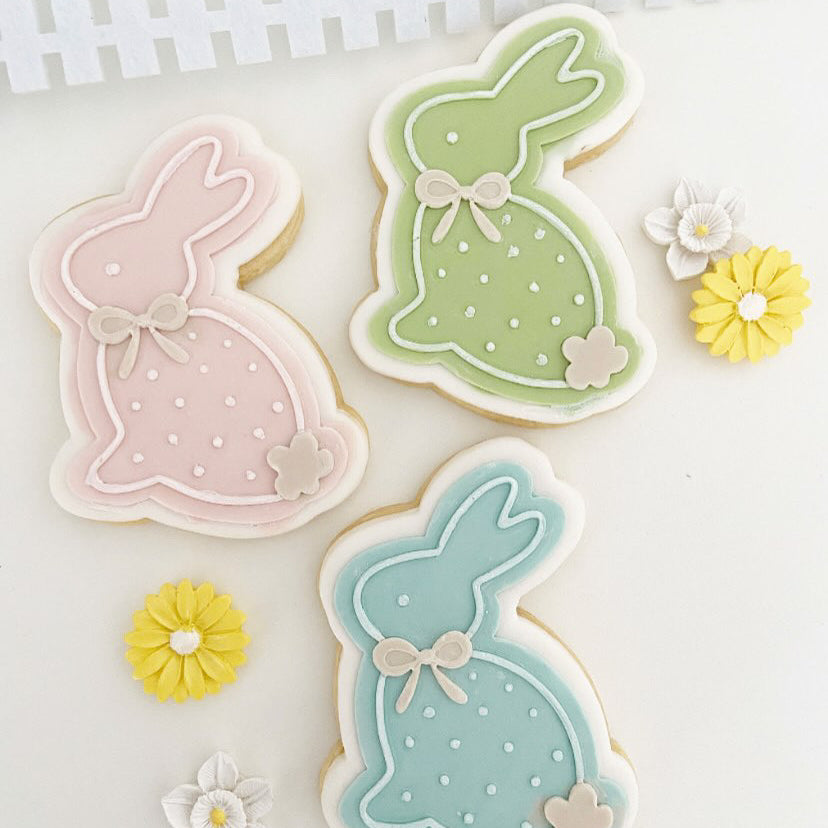 Easter bunny cookie stamp and cutter