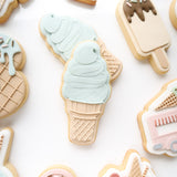 Classic soft serve ice cream debosser and cutter
