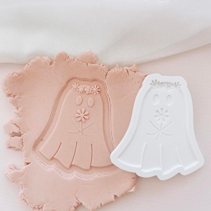 Groovy ghost stamp and cutter