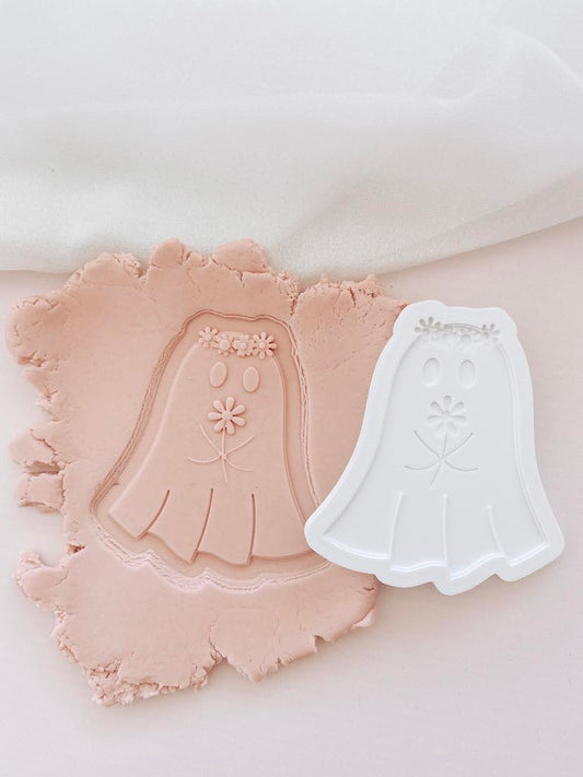 Groovy ghost stamp and cutter