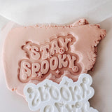 Stay spooky Halloween font stamp and cutter