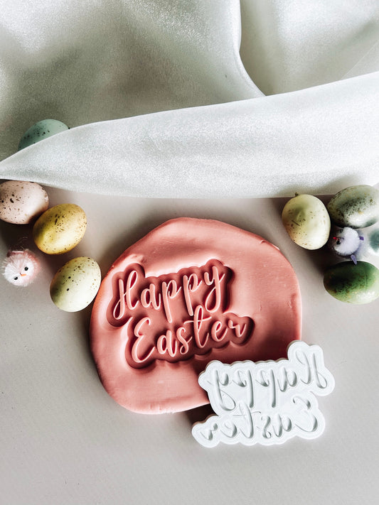 Happy Easter font debosser and cutter
