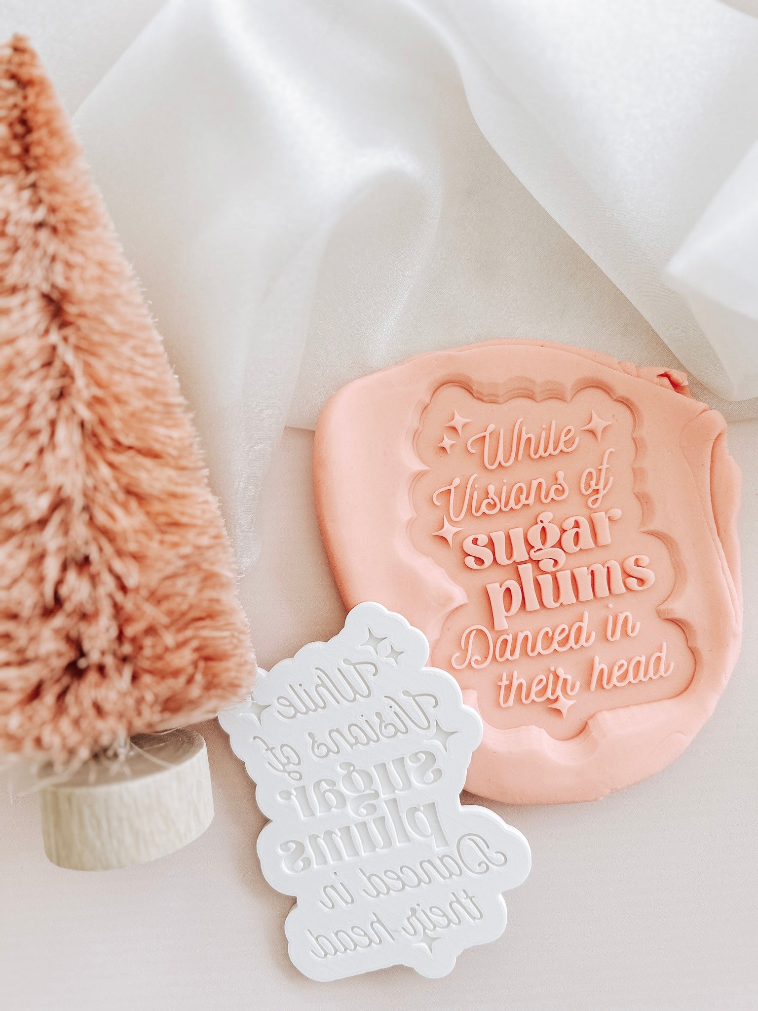 While visions of sugar plums danced in their head stamp and cutter